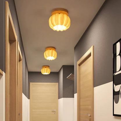 Yellow Pumpkin Ceiling Light 4