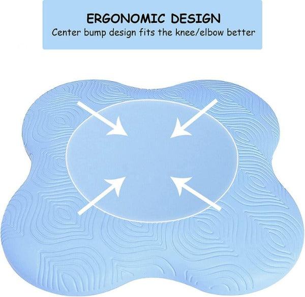Yoga Pad for Knees - 1Pcs Extra Thick Exercise Knee Pads Soft Nonslip Pilates Kneeling Wrist Hips Hands Elbows Balance 4