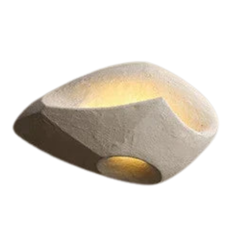 Natural Concrete LED Wall Light for Warm Ambient Glow - Lusomart