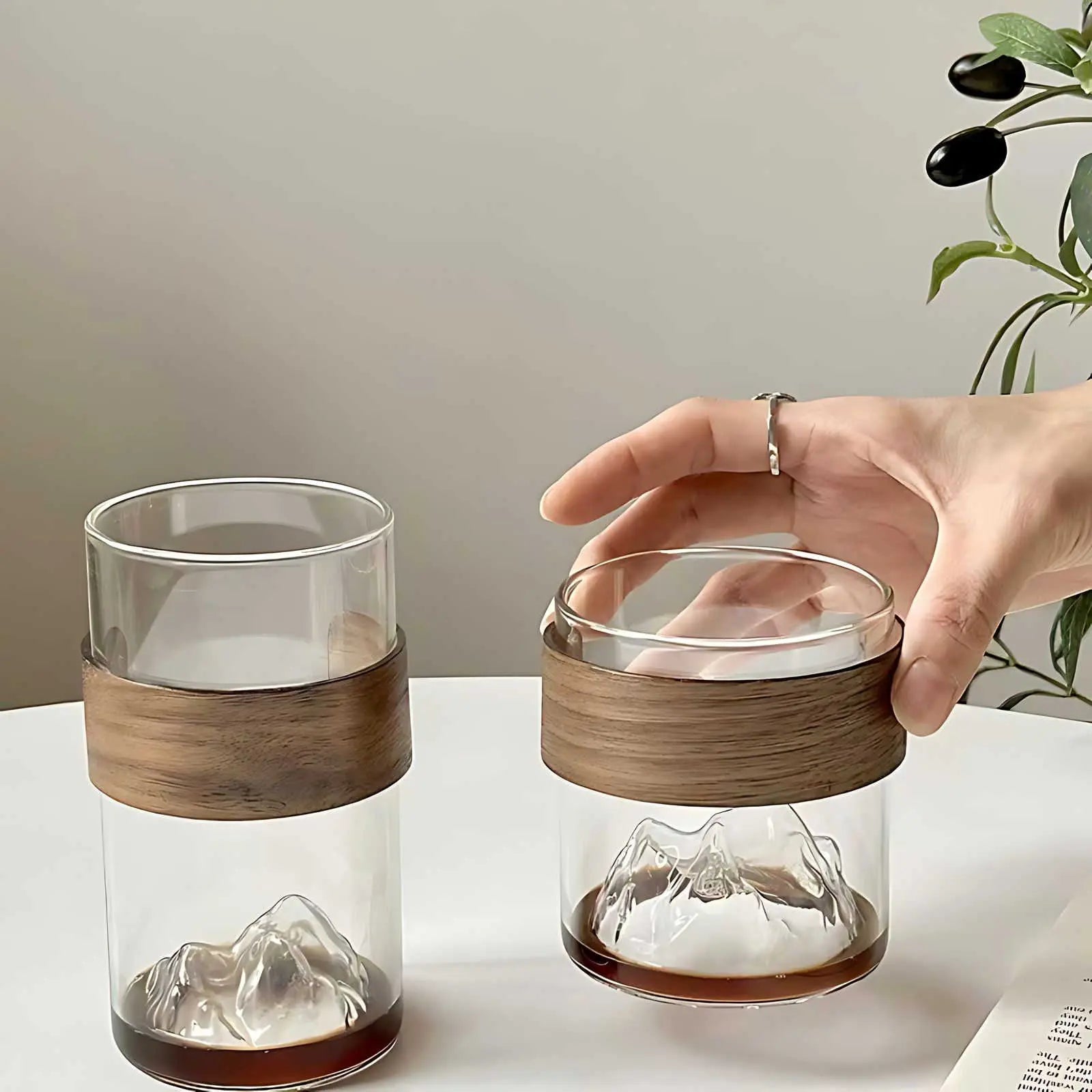 ZenPeak Mountain Tea and Coffee Glass Inovessa