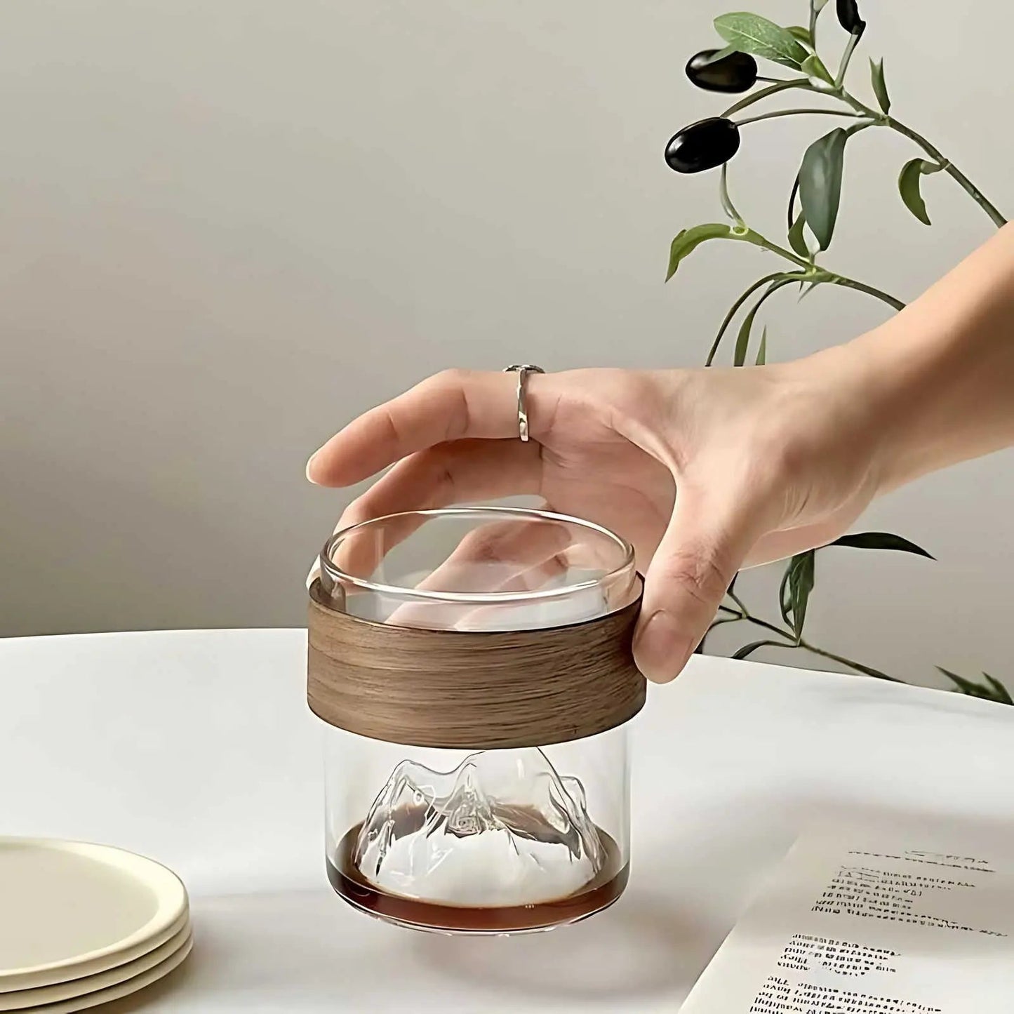 ZenPeak Mountain Tea and Coffee Glass Inovessa