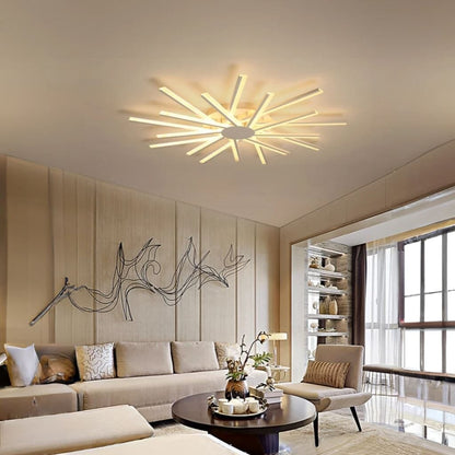 Bright Contemporary Glass Ceiling Lamp