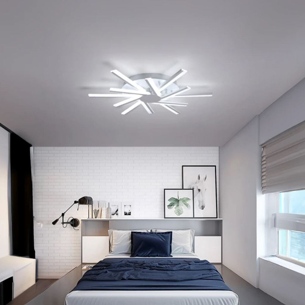Bright Contemporary Glass Ceiling Lamp