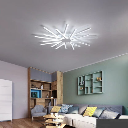Bright Contemporary Glass Ceiling Lamp