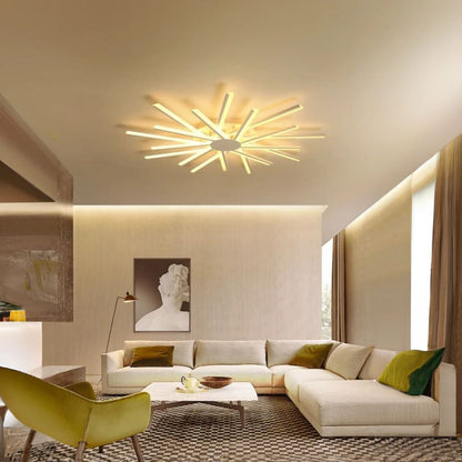 Bright Contemporary Glass Ceiling Lamp