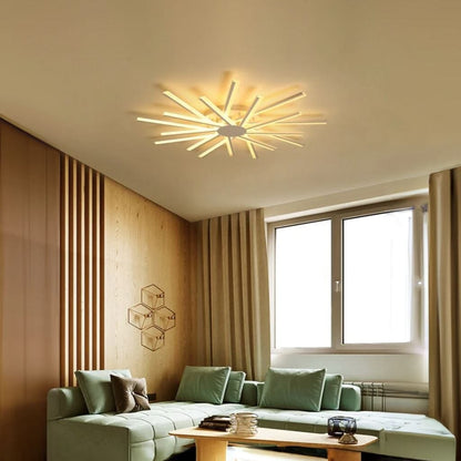 Bright Contemporary Glass Ceiling Lamp