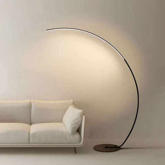 Zoleo | Modern Arc Floor Lamp with Warm Soft Lighting - Lusomart
