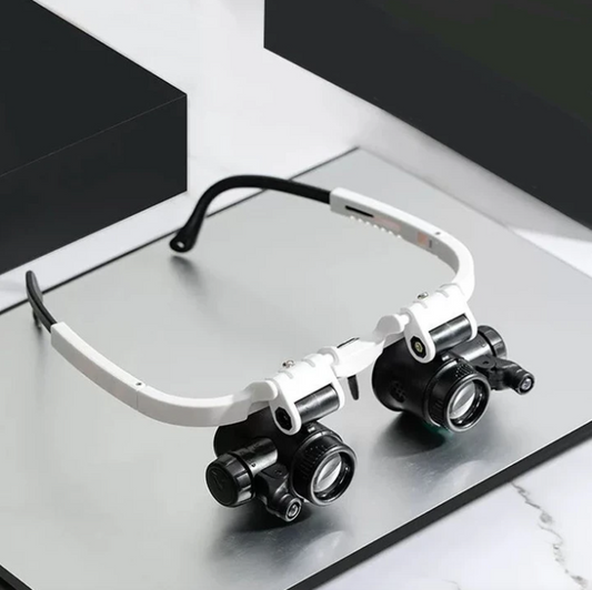 Prescription LED Magnifying Glasses with Swap Lenses - Lusomart