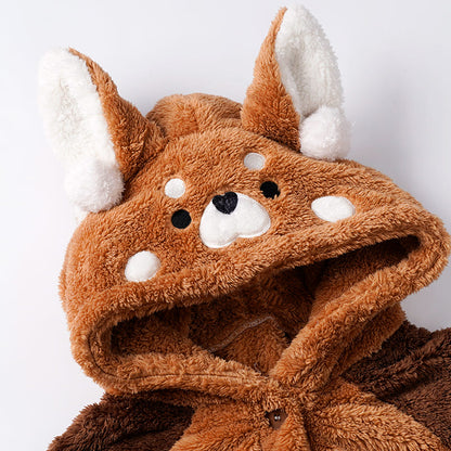 Soft Plush Red Panda Pajamas for Women Sleepwear