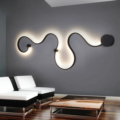 Thin Modern LED Wall Light Energy Efficient Fixture