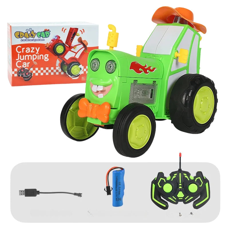 Turbo RC Stunt Car with LED Lights and Music - Lusomart