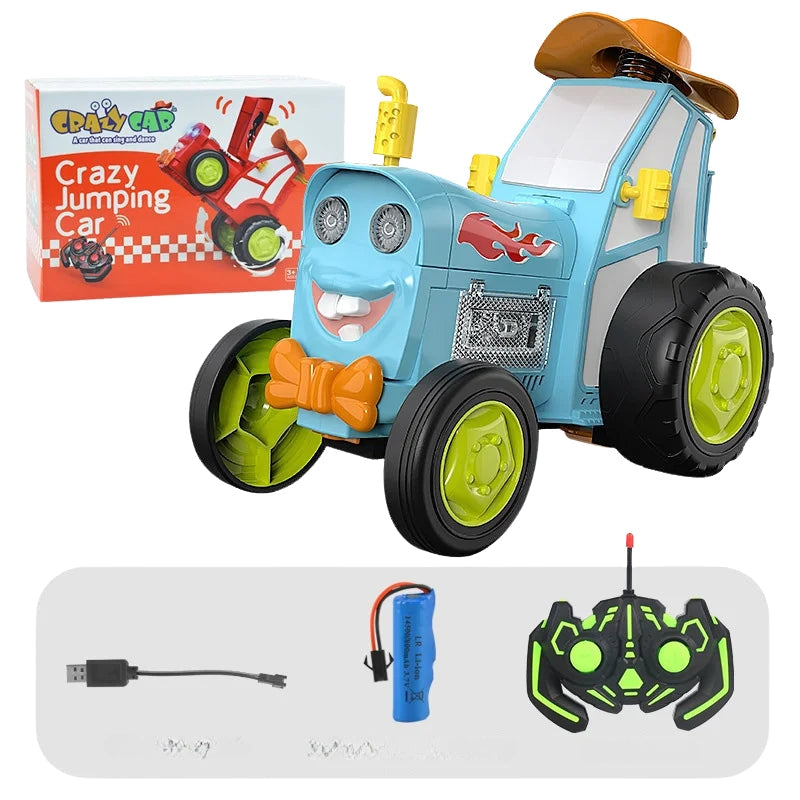 ZynoSpark – Jumping RC stunt car with music, lights, and upright motion game 2