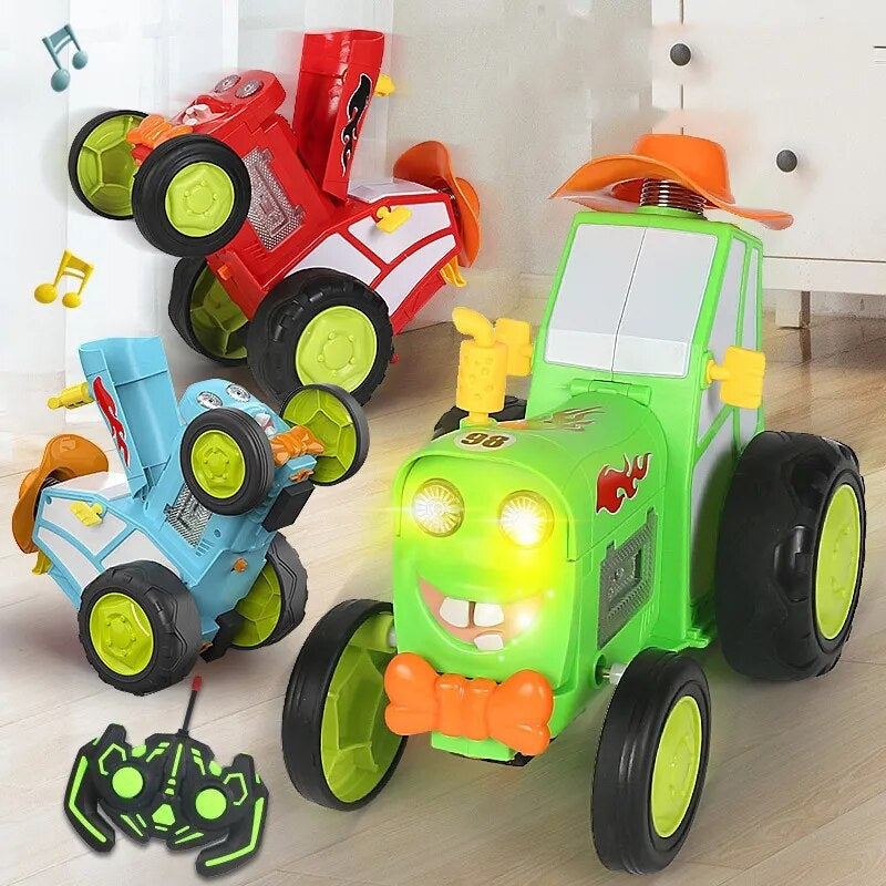 ZynoSpark – Jumping RC stunt car with music, lights, and upright motion game 5