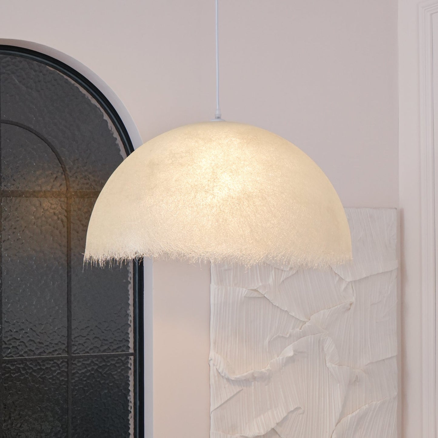 Unique Glass Dome Hanging Lamp