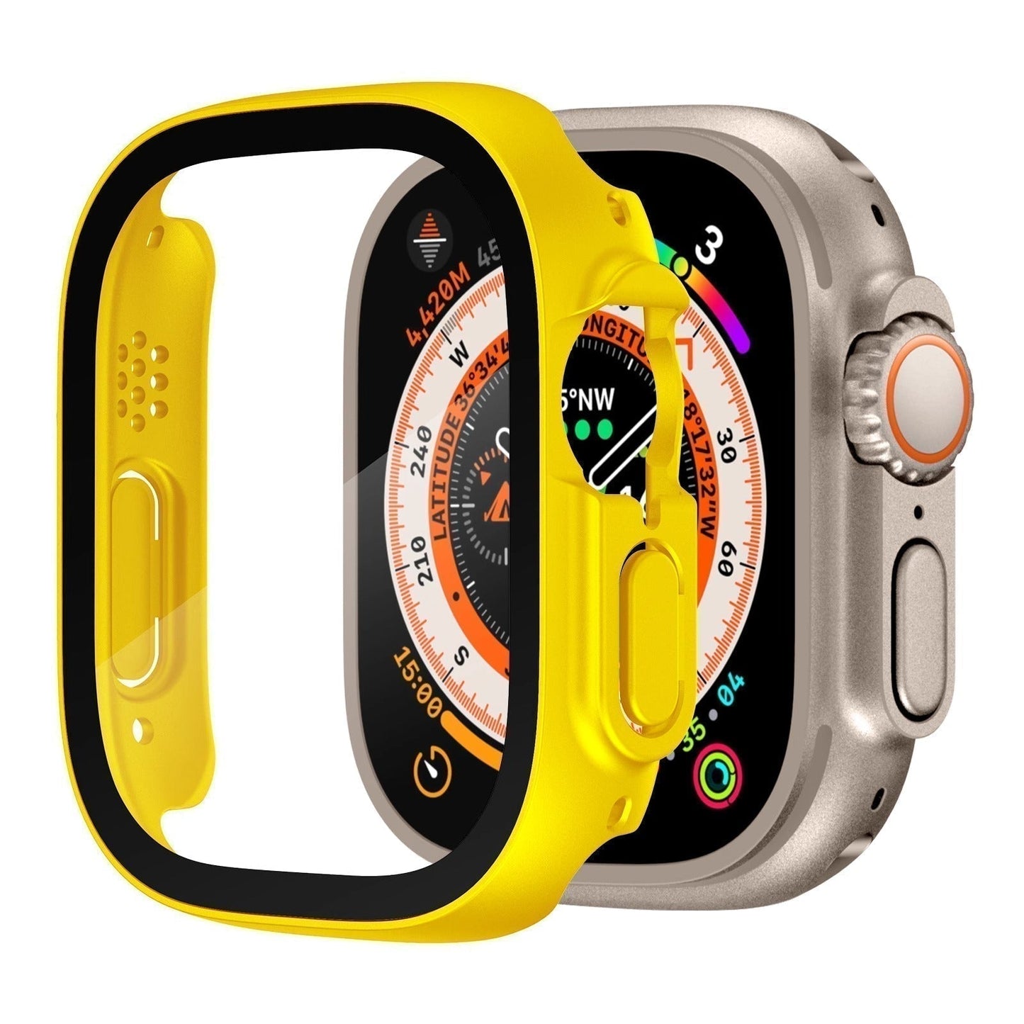 Durable Apple Watch Ultra Case With Clear Screen Guard