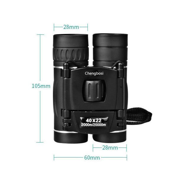 Portable 40x22 Mini Travel Binoculars for Clear Views