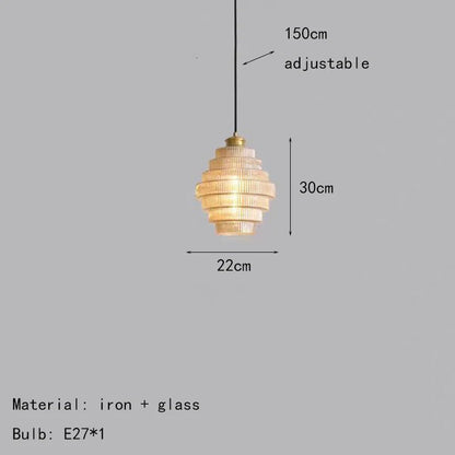 Luxurious Gold Tiered Pendant Light