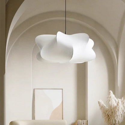 Elegant Asian Inspired Metal Hanging Lamp