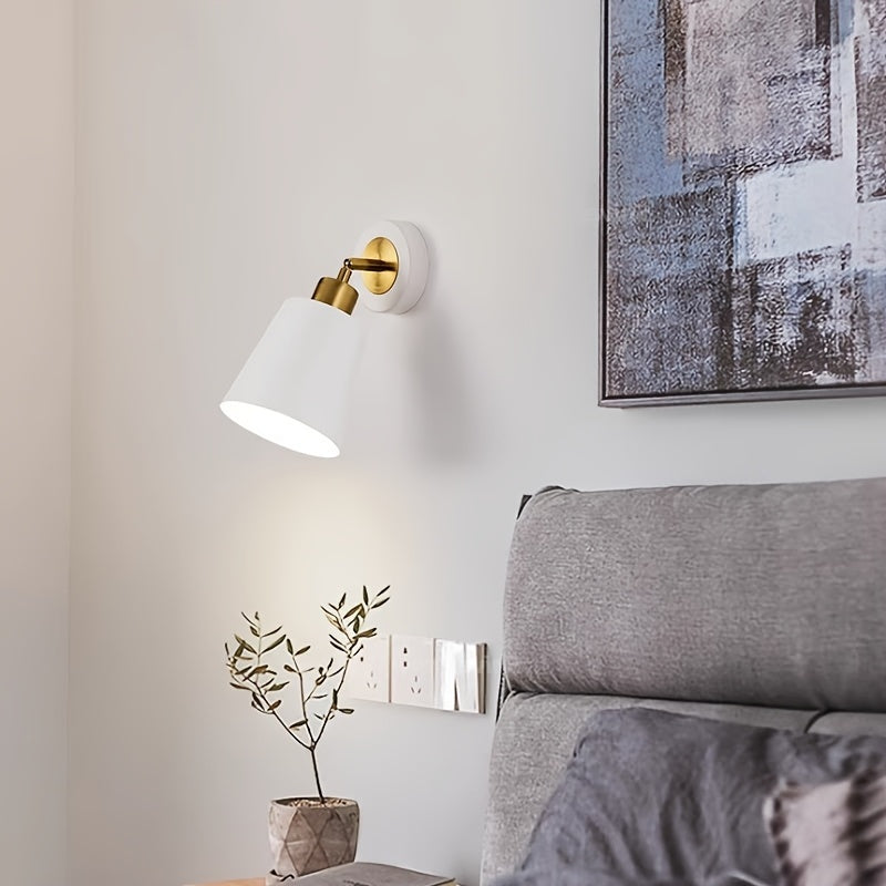 Contemporary Silver Wall Lamp | Dimmable Home Sconce Light