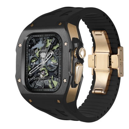 Durable Titanium Case & Soft Rubber Band for AW Ultra