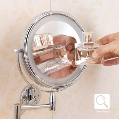 Compact Double-Sided LED Makeup Mirror For Daily Use