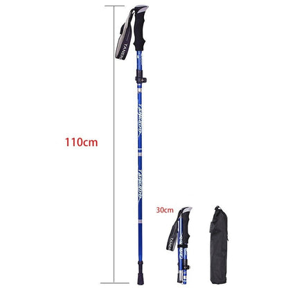 Lightweight Collapsible Hiking Poles With Quick Lock