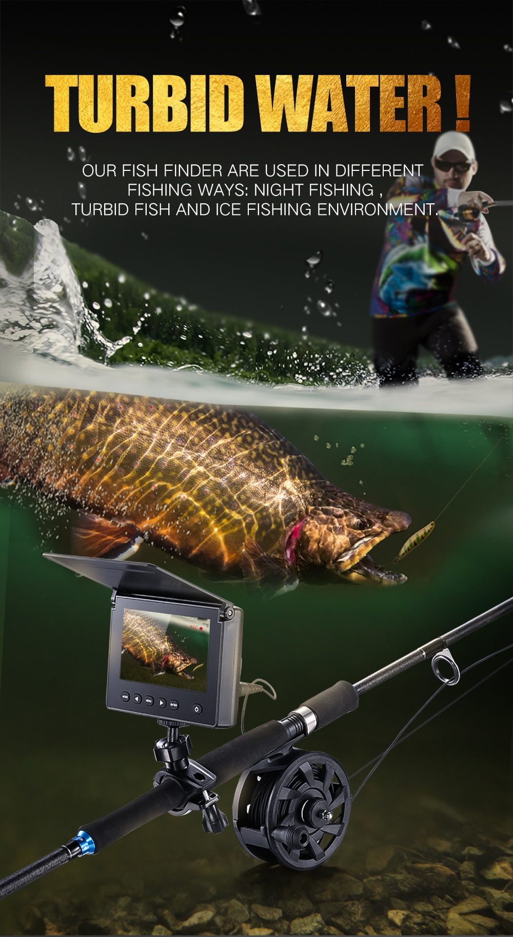 Waterproof Night Vision Underwater Fishing Cam