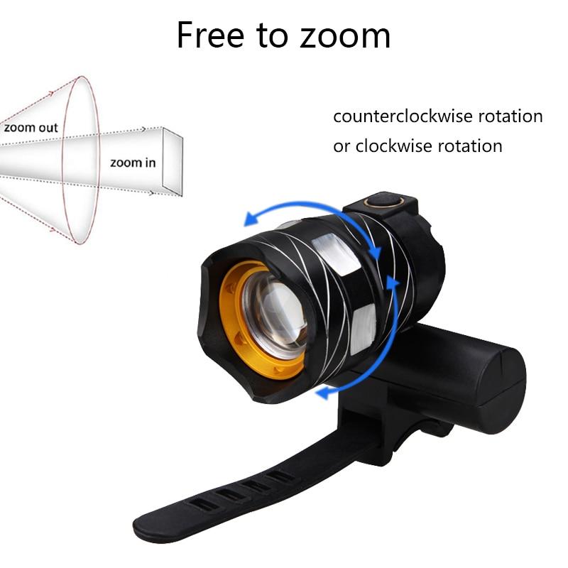 Bright Waterproof USB Bike Front Light With 5 LEDs