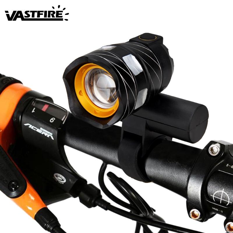 Bright Waterproof USB Bike Front Light With 5 LEDs