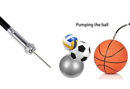 Compact Portable Bike Pump with Hidden Hose Mount