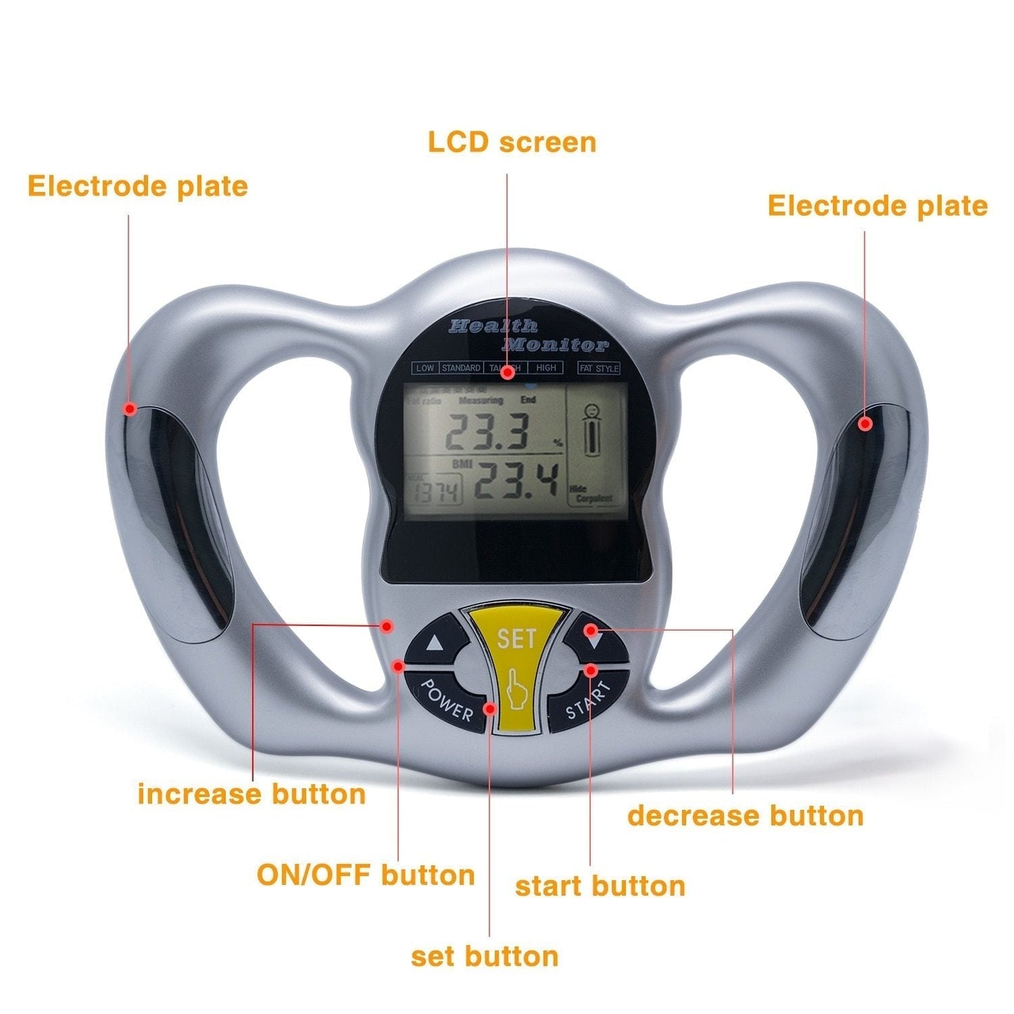 Portable Digital Body Fat Scale Meter