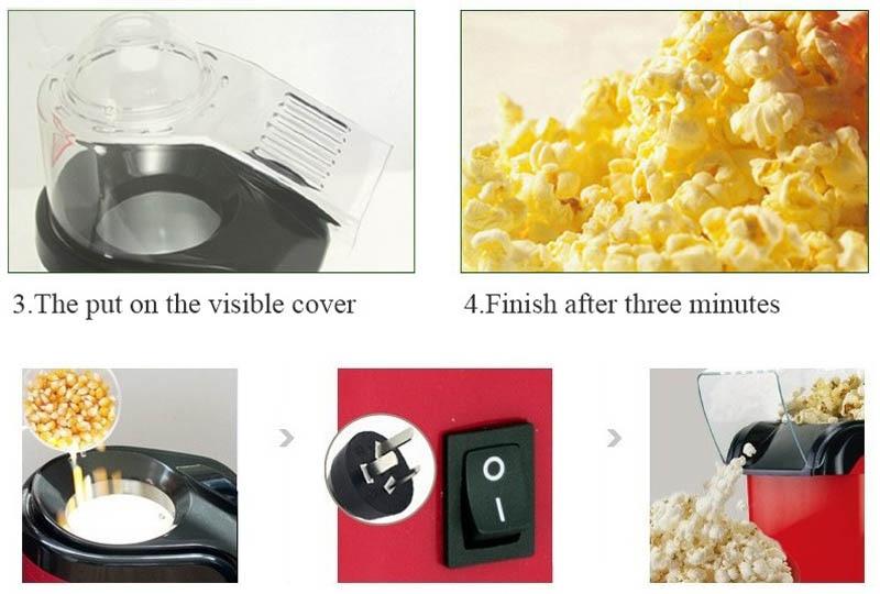 Portable Fast Popcorn Machine for Home Theater Nights