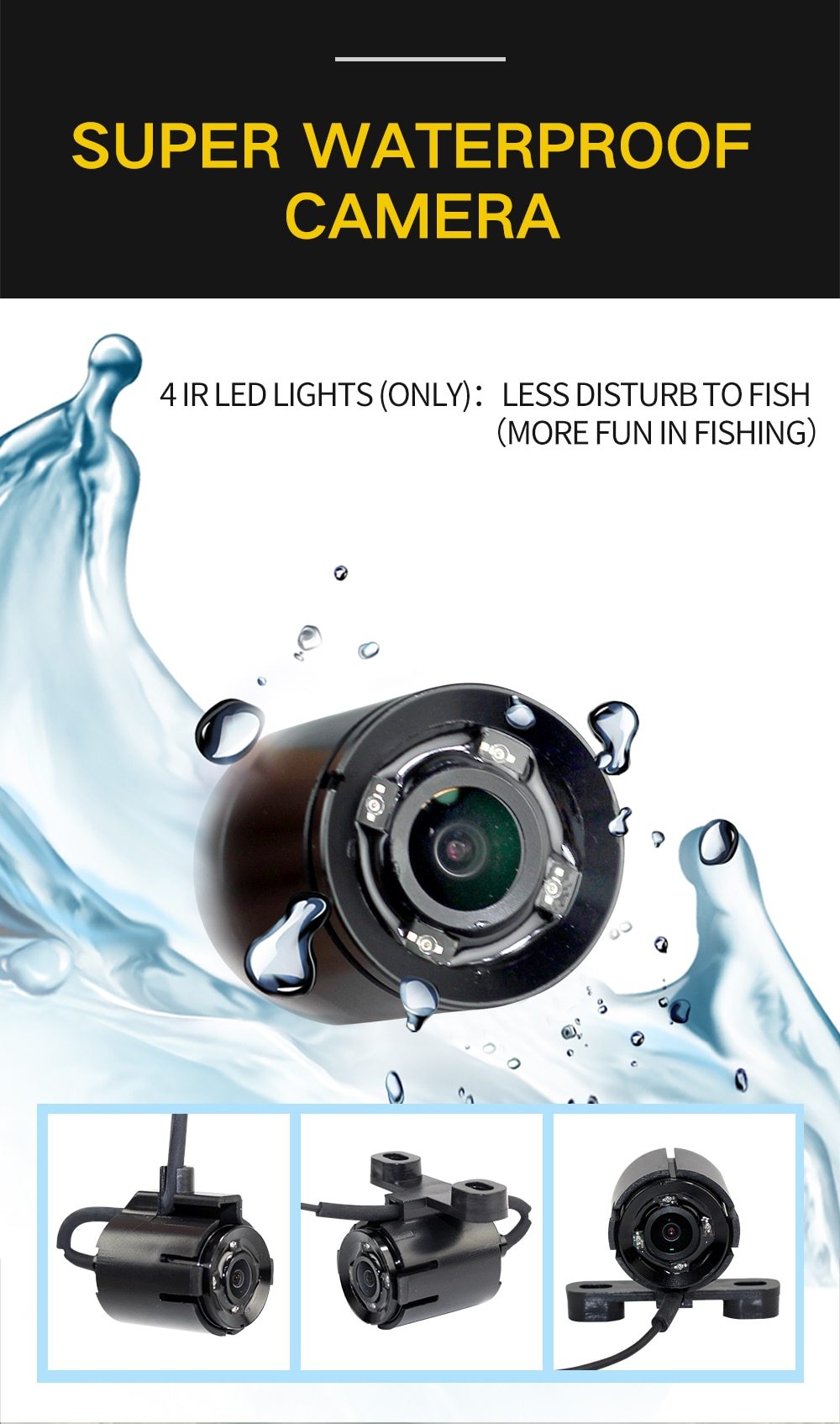 Waterproof Night Vision Underwater Fishing Cam