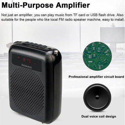 Portable Teacher Voice Amplifier With Audio Playback