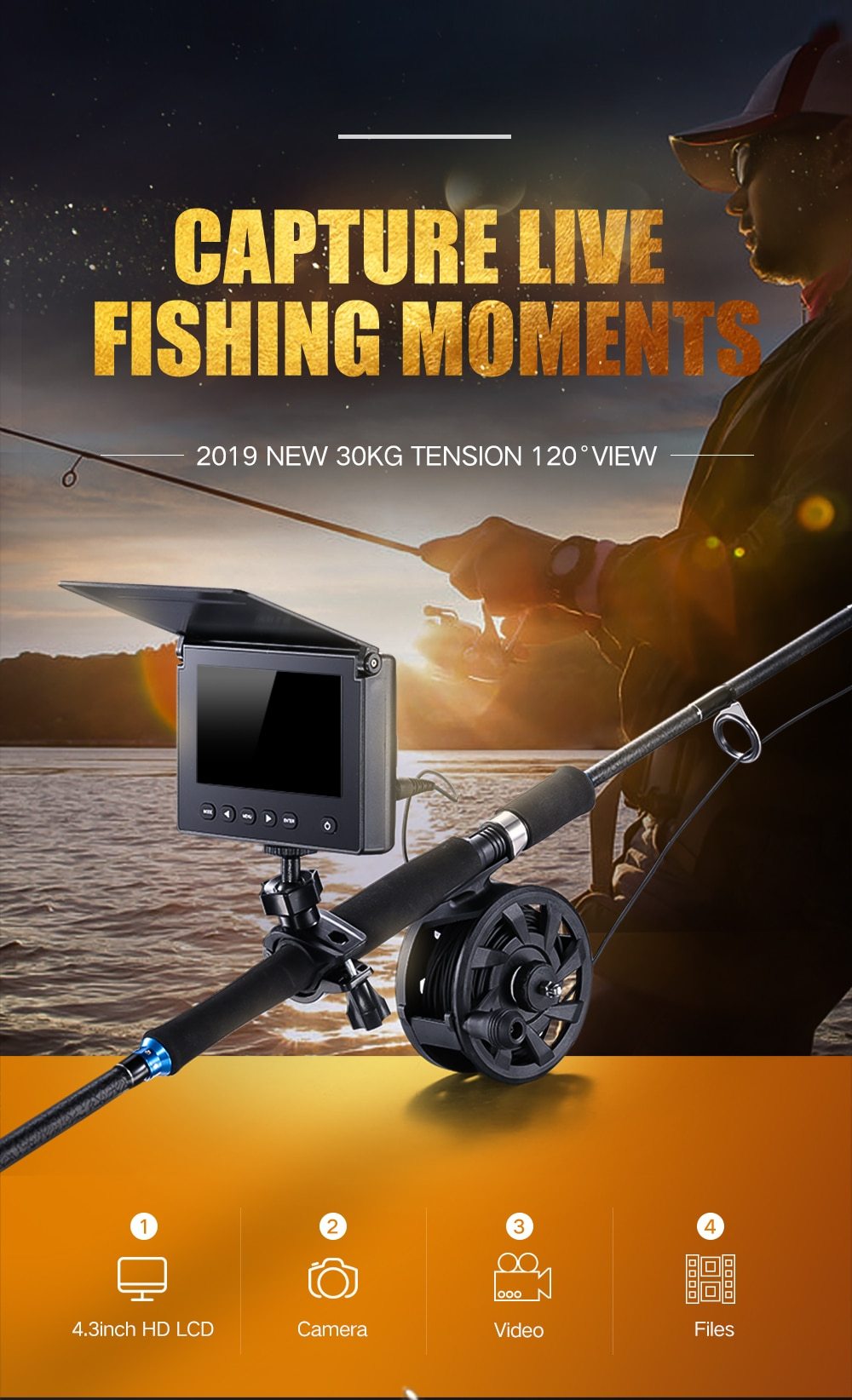 Waterproof Night Vision Underwater Fishing Cam
