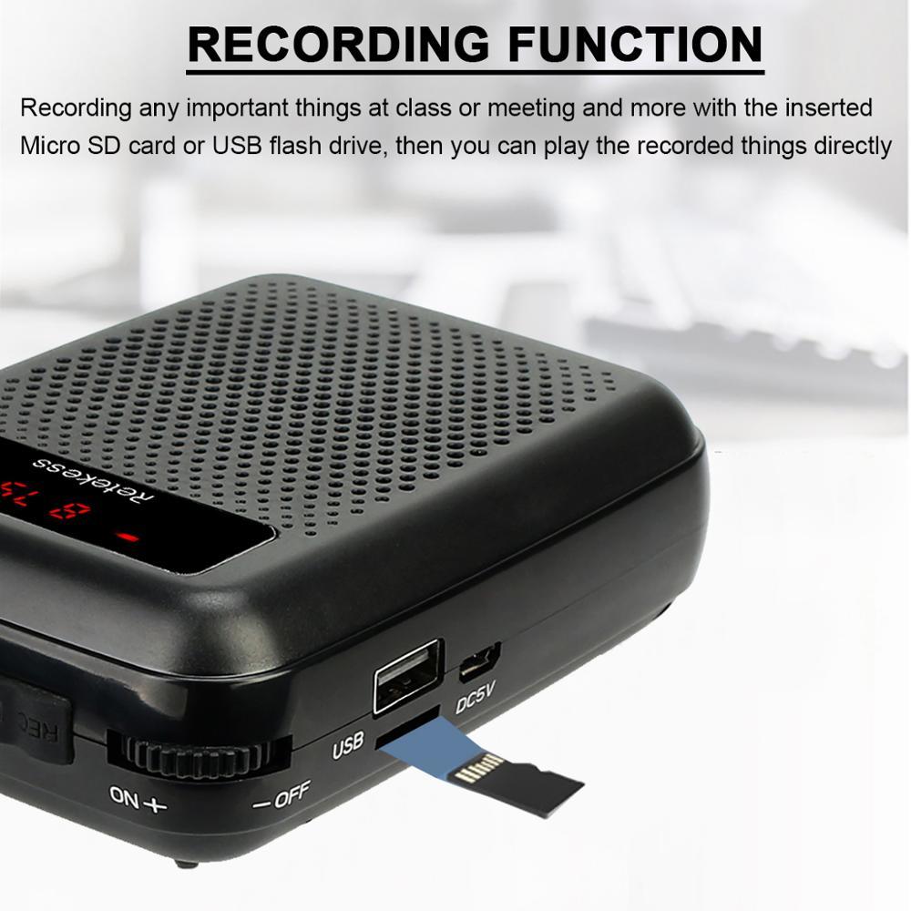 Portable Teacher Voice Amplifier With Audio Playback