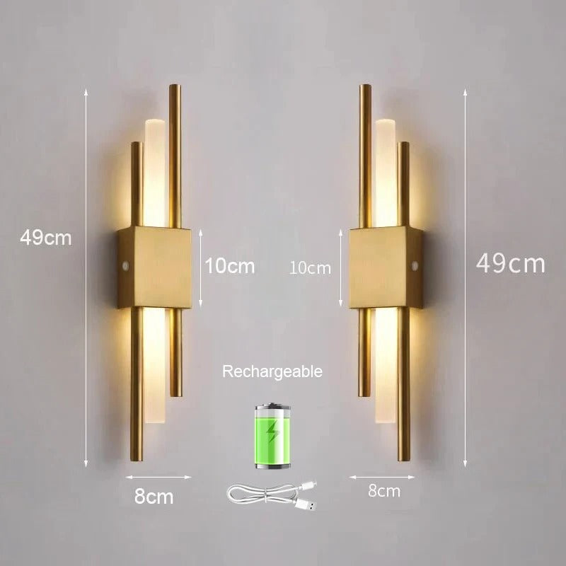 Bright Cordless LED Wall Light Sconce