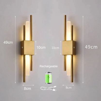 Bright Cordless LED Wall Light Sconce