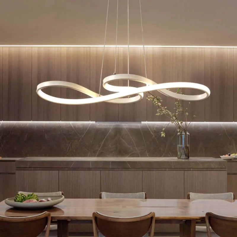 Sleek Metal Pendant Ceiling Light Fixture