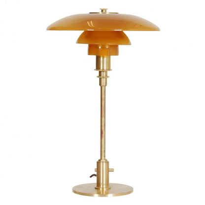 Vintage Style Table Lamp With Metallic Design - Lusomart
