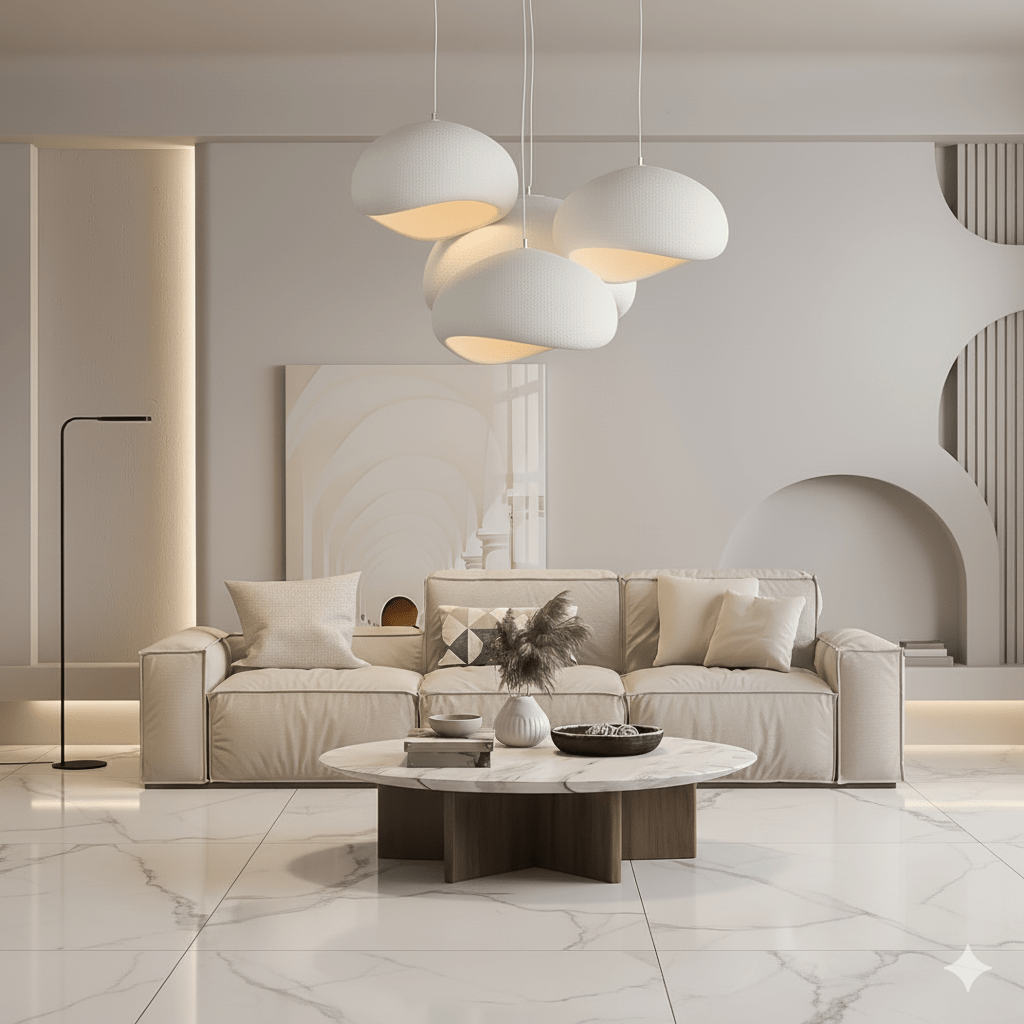 Stylish Glass Pendant Lighting – Adjustable Ceiling Lamp