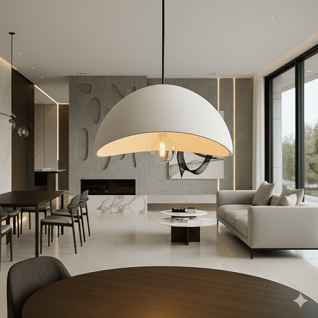 Stylish Glass Pendant Lighting – Adjustable Ceiling Lamp