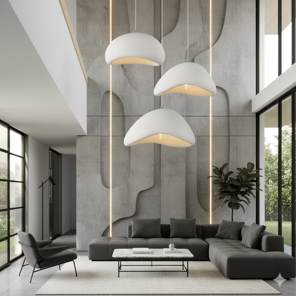 Stylish Glass Pendant Lighting – Adjustable Ceiling Lamp