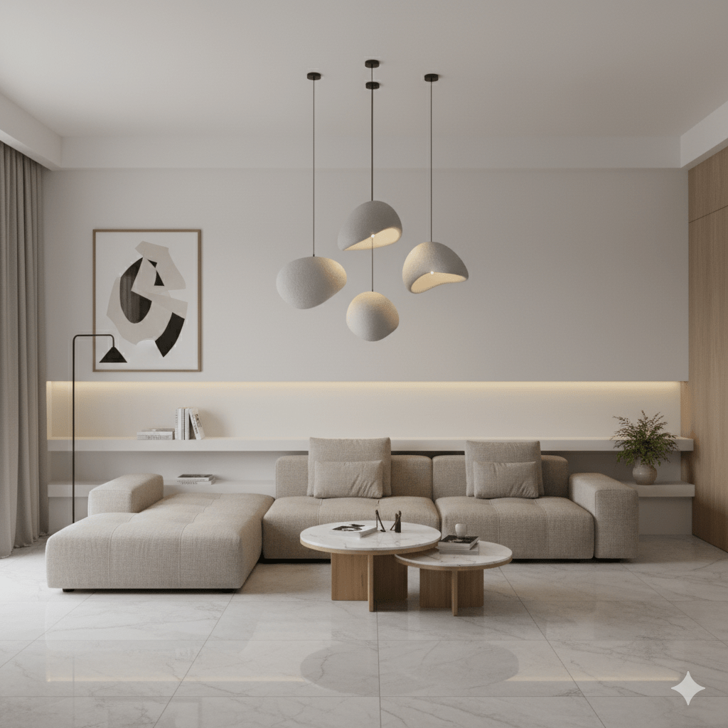 Stylish Glass Pendant Lighting – Adjustable Ceiling Lamp