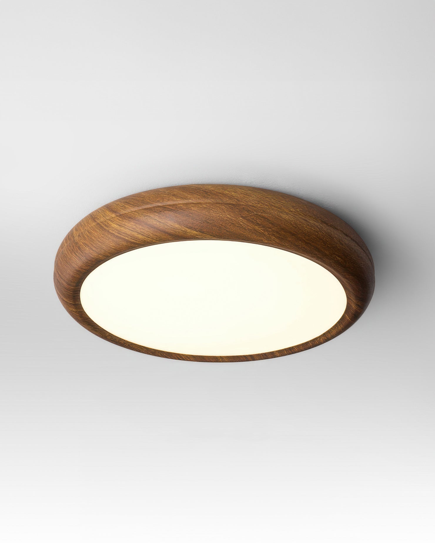 Natural Wood Ceiling Lamp With Bright White Lighting - Lusomart