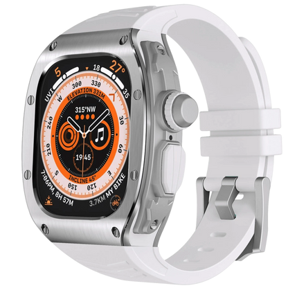 Luxury Metal Case and Soft Strap for Apple Watch Ultra