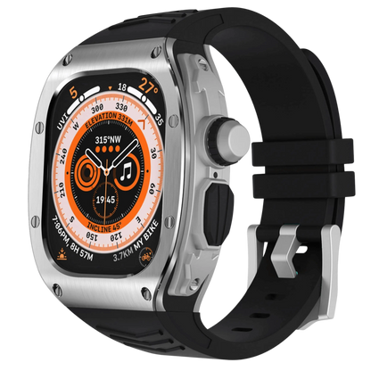 Luxury Metal Case and Soft Strap for Apple Watch Ultra - Lusomart