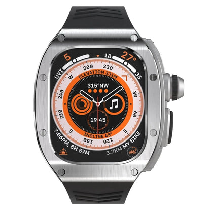 Luxury Metal Case and Soft Strap for Apple Watch Ultra