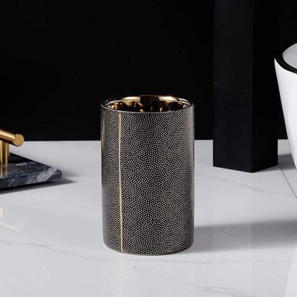 Elegant White Ceramic Bathroom Accessory Set