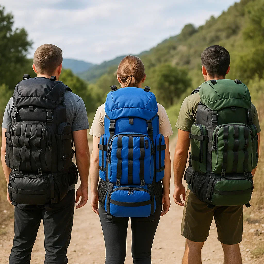 Lightweight 90L Water Resistant Hiking Backpack - Lusomart